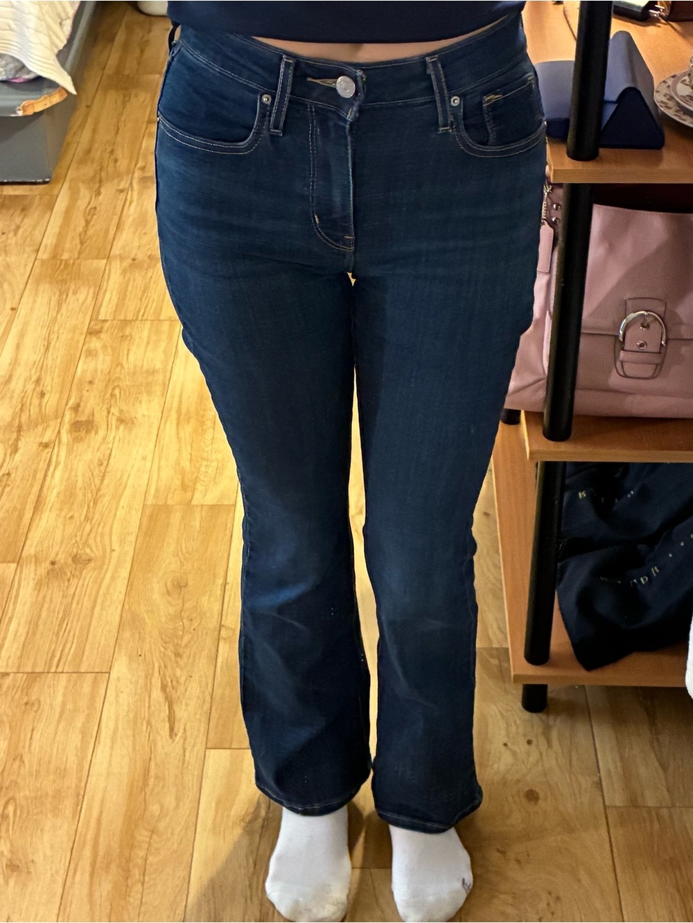 Levi's Women's Dark Blue Bootcut Jeans - Picture 3 of 3